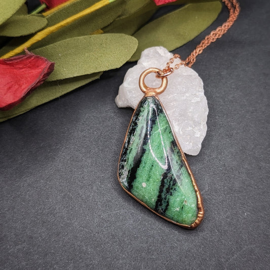 Ruby in Zoisite Necklace