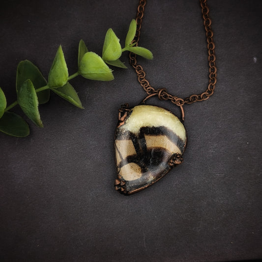 Septarian Mushroom Pendant