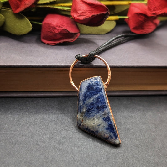 Geometric Sodalite Pendant