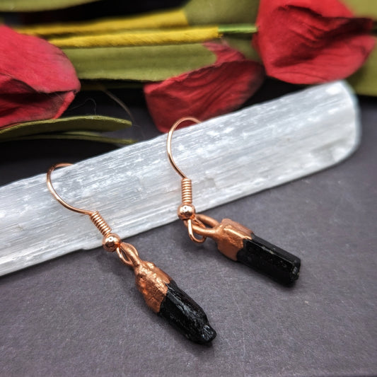 Black Tourmaline Earrings